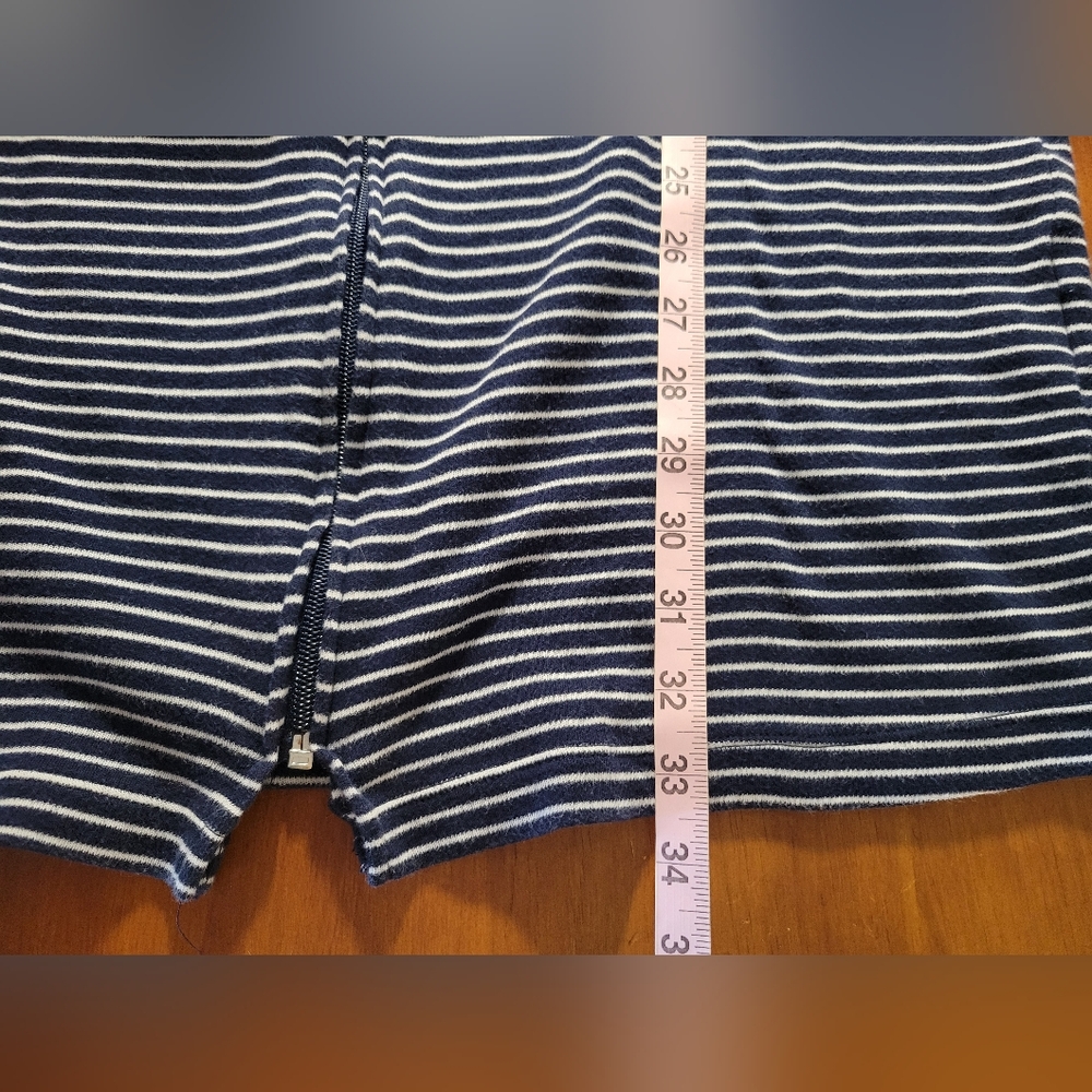 Ralph Lauren Sweatshirt Dress Stripes Jacket Small Sweater Knit Coverup Beach - Picture 7 of 7